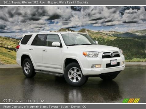 Blizzard White Pearl 2011 Toyota 4runner Sr5 4x4 Graphite Interior