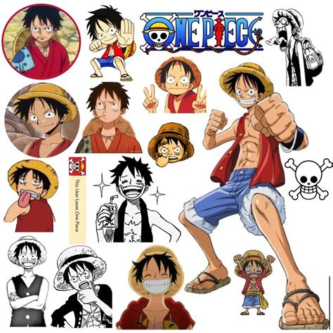 Luffy Journal Stickers Sticker Tasar M Kartma Anime