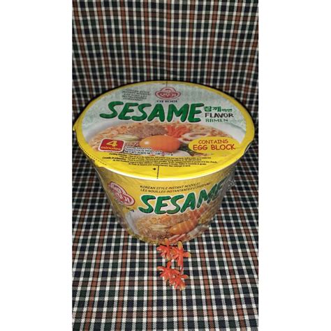 Jual Ottogi Sesame Ramen Flavor Noodle Bowl Ramen Rasa Wijen