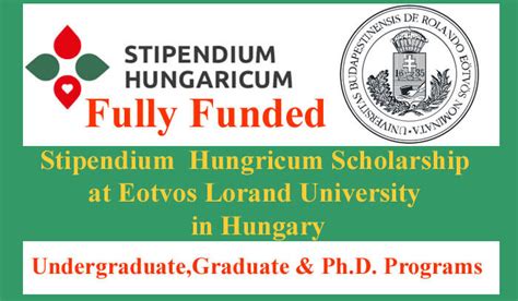 Stipendium Hungricum Scholarship At Eotvos Lorand University 2023