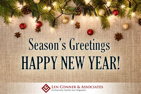 Seasons Greetings and Wishing A Very Happy New Year! - Law Office of ...