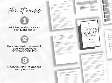 Business Startup Workbook How to Start a Business Business - Etsy