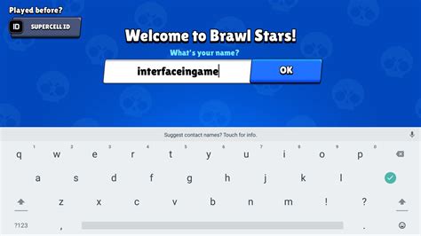 Enter Your Name Brawl Stars Interface In Game