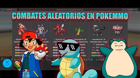 COMBATES ONLINE CON POKÉMON ALEATORIOS POKEMMO NicoX YouTube