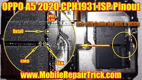 Oppo A5 2020 Isp Pinout Oppo Cph1931 Isp Pinout Oppo A5 2020