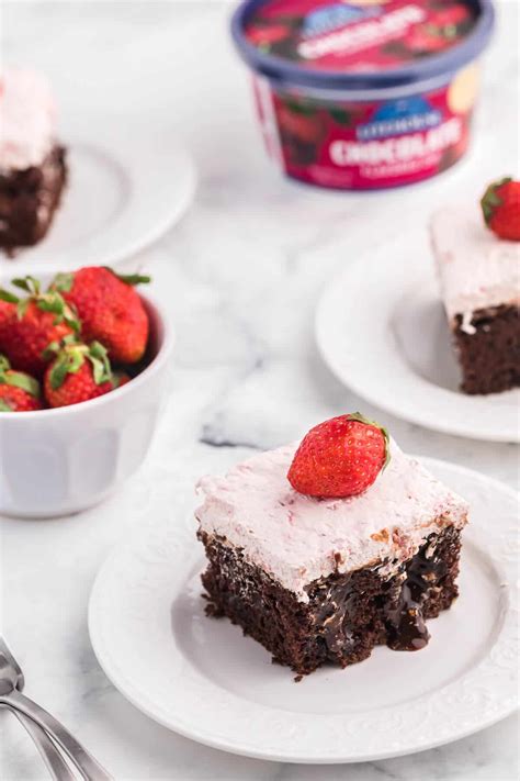 Strawberry And Chocolate Poke Cake Simply Stacie