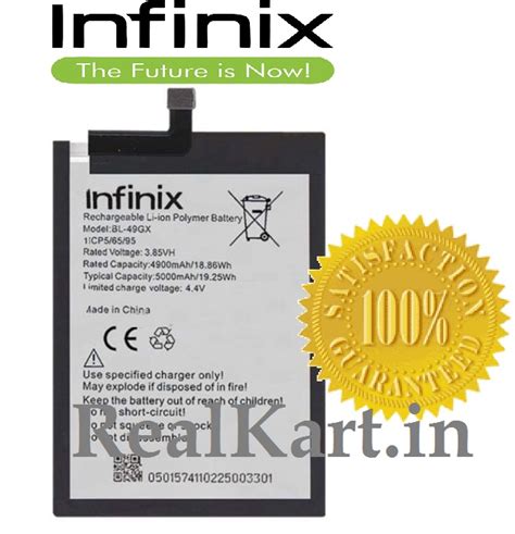 100 Original Brand New Infinix Hot 11s Hot 12 Pro Note 7 Lite Note 10 Battery Bl 49gx