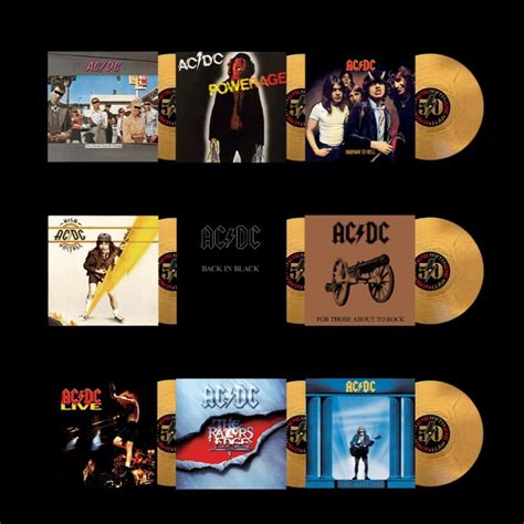 Acdc Announce 50th Anniversary Gold Vinyl Reissues