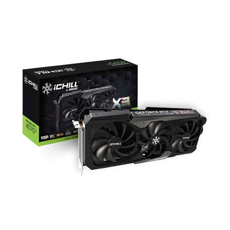 Inno3d Geforce Rtx 4070 Ti X3 Oc 12gb Gddr6x Graphics Card N407t3