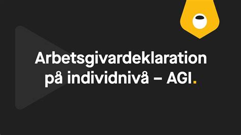 Arbetsgivardeklaration P Individniv Agi Youtube