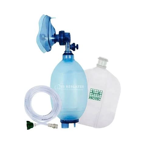 Reanimador Neonatal Ambu Manual Em Pvc Com Reservatório Ss Resgates