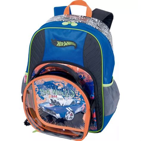 Mochila De Costas Escolar Infantil Menino Hot Wheels Lan Ador Sestini Em Promo O Na Americanas