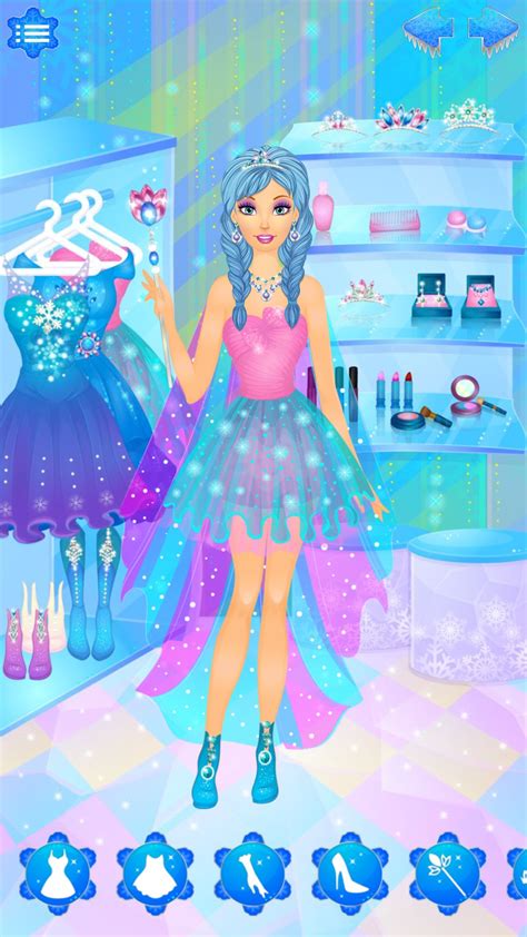 Frozen Snow Queen Dress Up And Makeup Ice Princess Makeover Salon For