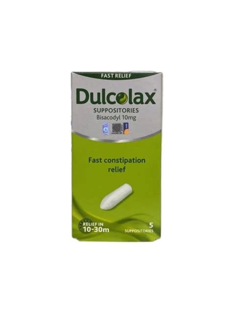 Dulcolax Suppositories 10mg Bisacodyl 5s Adult Lazada