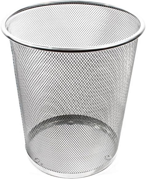 Zeller Mesh Waste Paper Basket White X Cm Amazon Co Uk