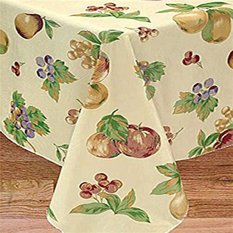 Apple Delicious Flannel Backed Vinyl Tablecloth 60 Round Amazon Ca Home And Kitchen