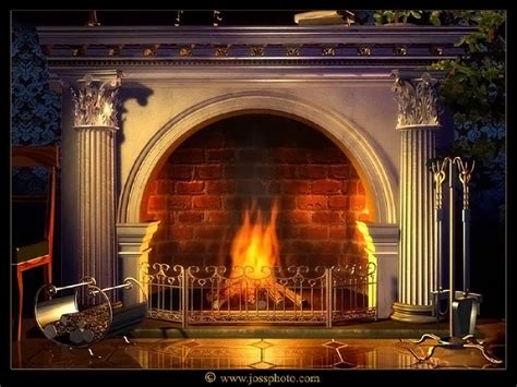 Fireplace Painting Art - Fireplace World