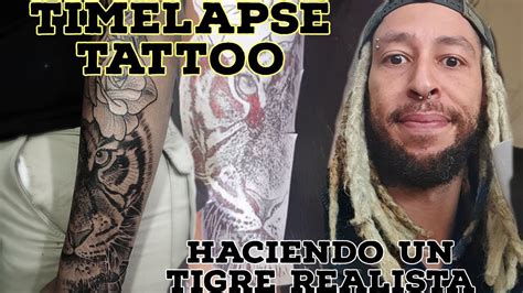 Tigre Realista Timelapse Tattoo Proceso Realistic Tiger Tattoo