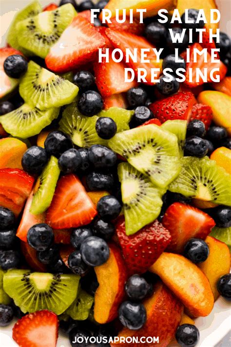 Fruit Salad With Honey Lime Dressing Joyous Apron