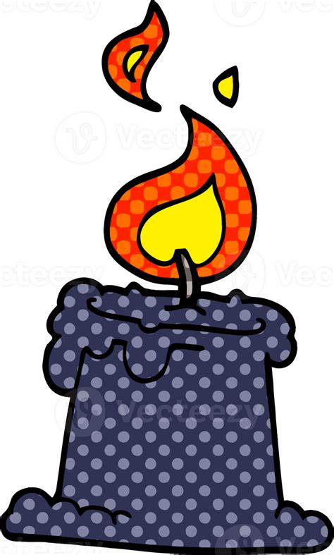 Cartoon Doodle Lit Candle 44291661 Png