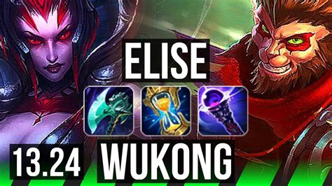 ELISE Vs WUKONG JNG 66 Winrate 6 Solo Kills Dominating BR