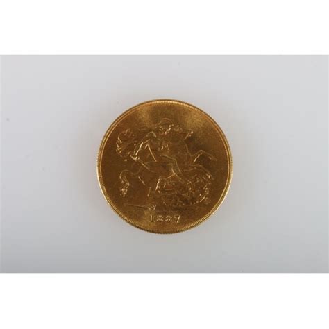 United Kingdom Victoria Gold Five Pound Jubilee Head