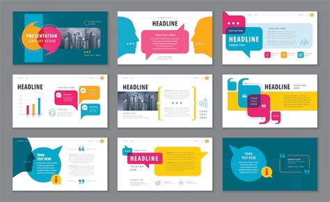 Premium Vector | Abstract presentation templates