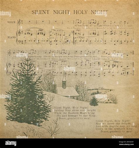 Vintage Silent Night Sheet Music