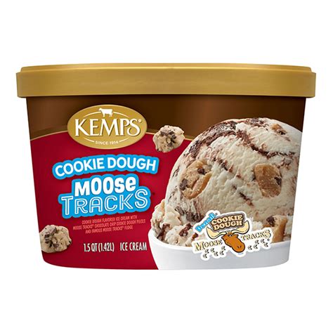 Kemps Moose Tracks Cookie Dough Ice Cream Qt Shipt