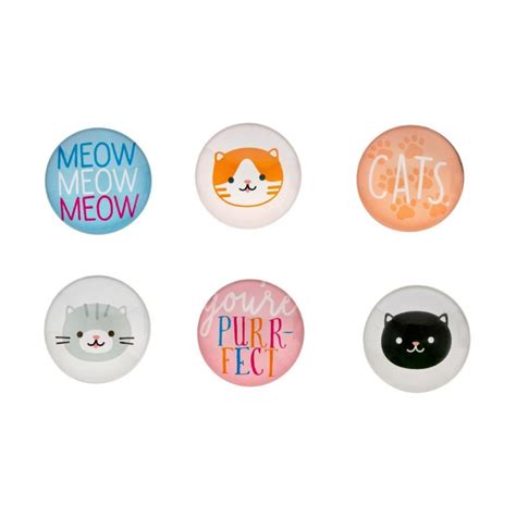 Pearhead Chat Lot De 6 Magnets