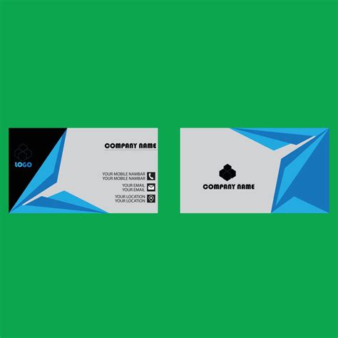 A Sample Business Card Template Design 16297020 Vector Art At Vecteezy