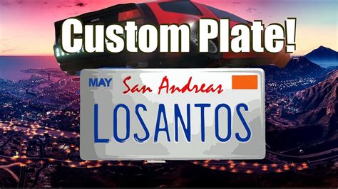 How To Get Custom Plates In Gta Online Gta Youtube