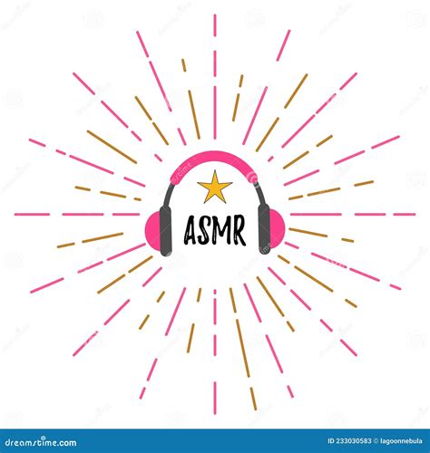 Autonomous Sensory Meridian Response Asmr Vector Logo Flat Line Style