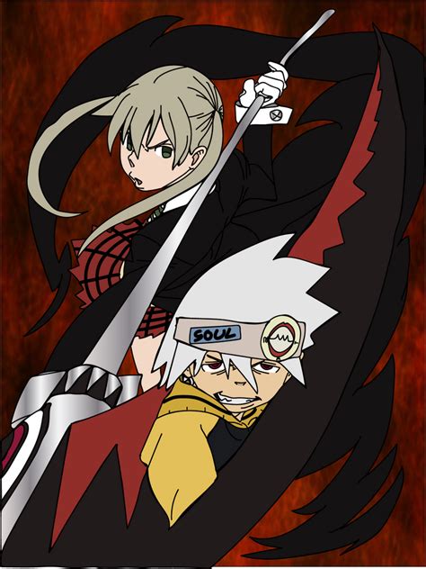 Soul And Maka by Quilltell on DeviantArt