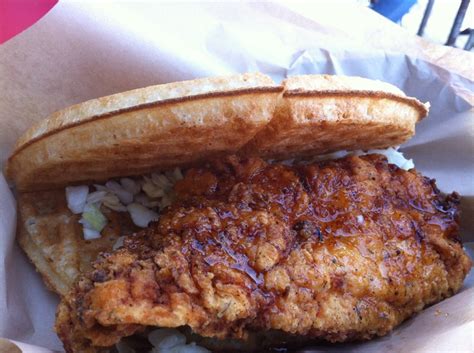 Bruxie Chicken And Waffle Sandwich Chicken And Waffles Waffle