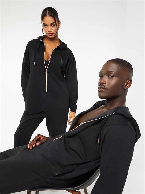 Forever Savage Hooded Onesie in Black | SAVAGE X FENTY