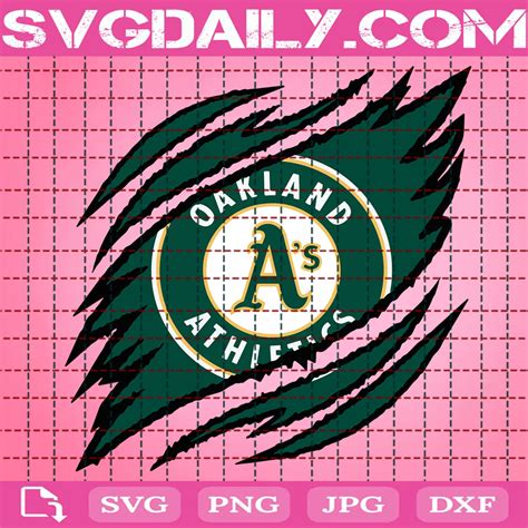 Oakland Athletics Svg Svg File Formats For Cricut Svgdaily Daily