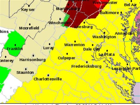 Severe Weather For Woodbridge Prince William County Thursday