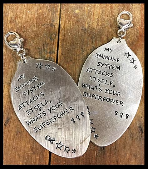 Custom Order Stamped Silver Spoon Pendants With Heart Lobster Clasps