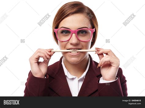 Sexy Teacher Holding Image And Photo Free Trial Bigstock