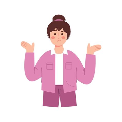 Premium Vector Confused Woman