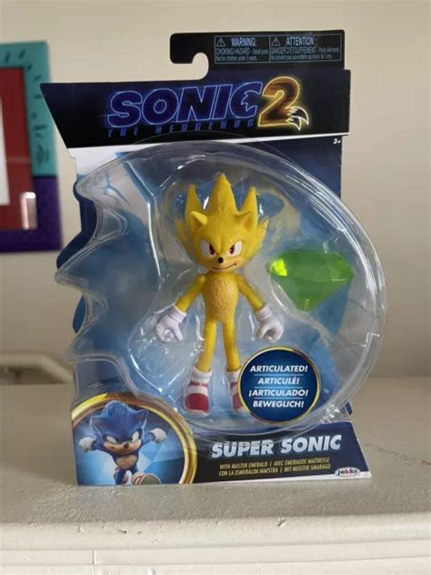 Jakks Pacific Sonic The Hedgehog 2 Super Sonic With Master Emerald