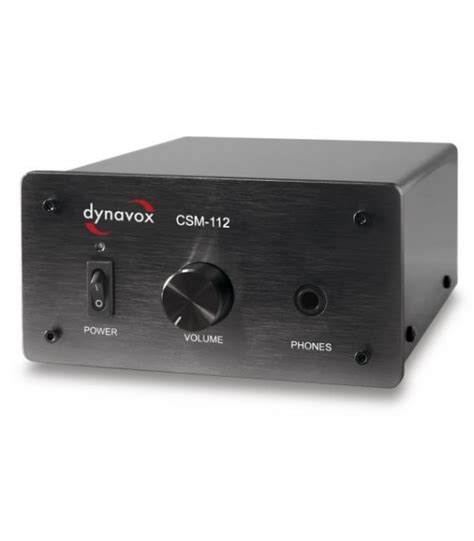 DYNAVOX CSM 112 Headphone Preamplifier Amplifier Black Audiophonics