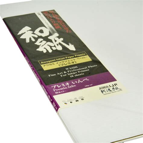 Awagami Premio Inbe White Inkjet Paper Gsm A Sheets Closeout