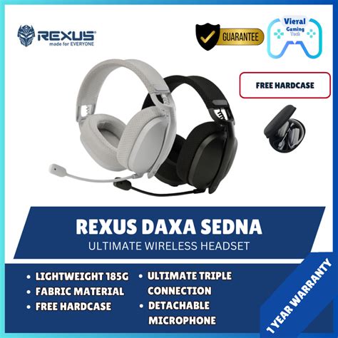 Jual Rexus Daxa Sedna Wireless Gaming Headset In Connection Garansi