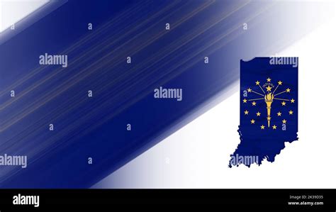 Map of Indiana, flag map, National colors background Stock Photo - Alamy