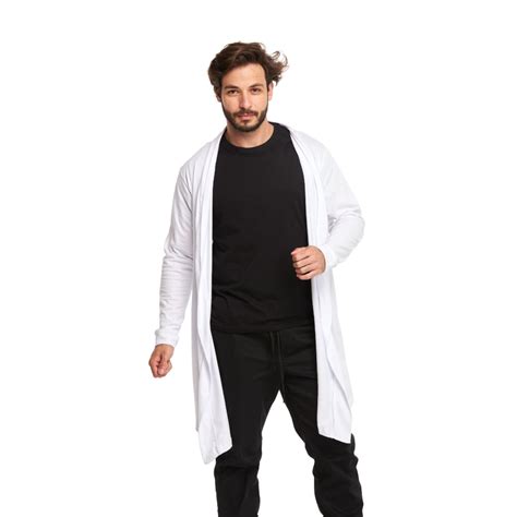 Cardigan Blusa De Frio Masculino Kimono Swag Sobretudo Long Line Estilo