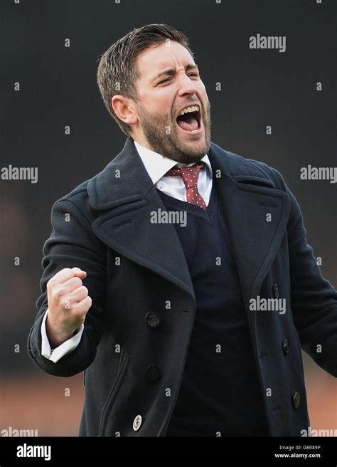 Bristol City Manager Lee Johnson Celebrates His Team S Win Stock Photo