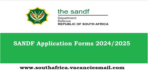 Sandf Application Forms Intakes Apply Before March