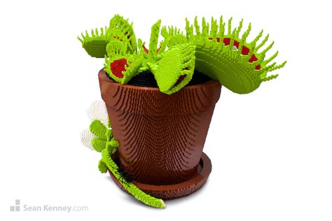 Sean Kenneys Art With Lego Bricks Venus Fly Trap